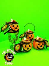 Load image into Gallery viewer, Handcrafted "Jack's Brew" Jack O'Lantern Jar Pumpkin Spice Soy Candle (12oz)
