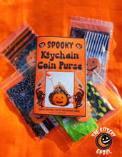 Load image into Gallery viewer, Spooky Key chain Coin Purse: DIY Kit
